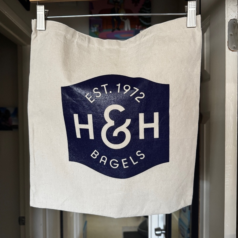 NWOT H&H Bagel Tote Bag